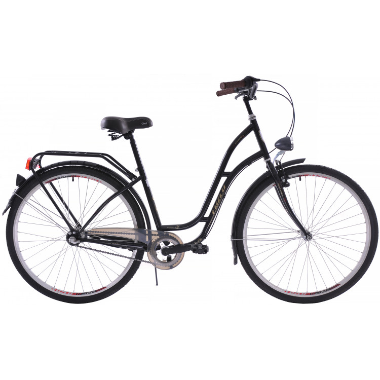 Mestský bicykel 28 Fuzlu Arizona Holand S-3 Čierna